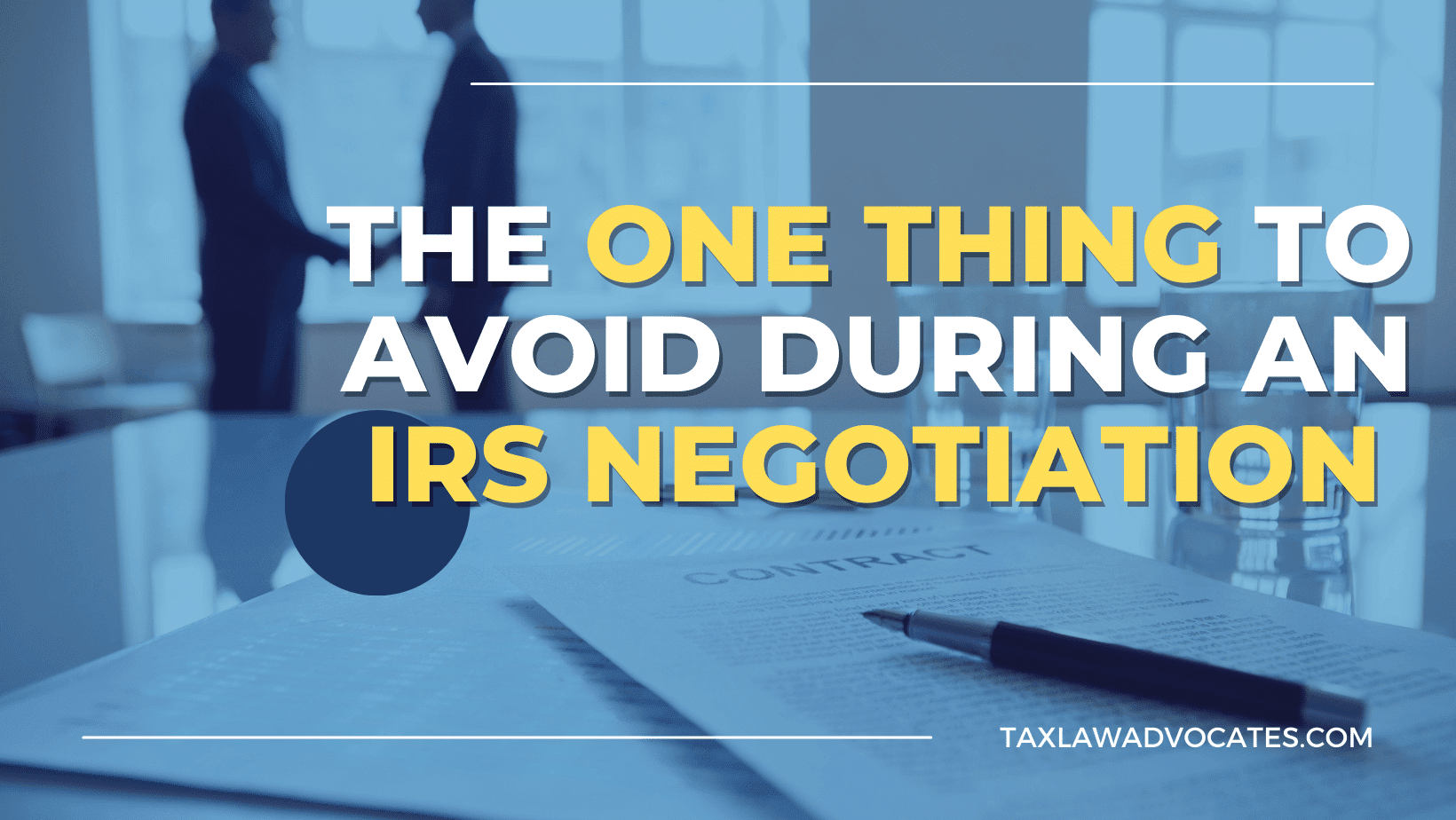 IRS negotiation